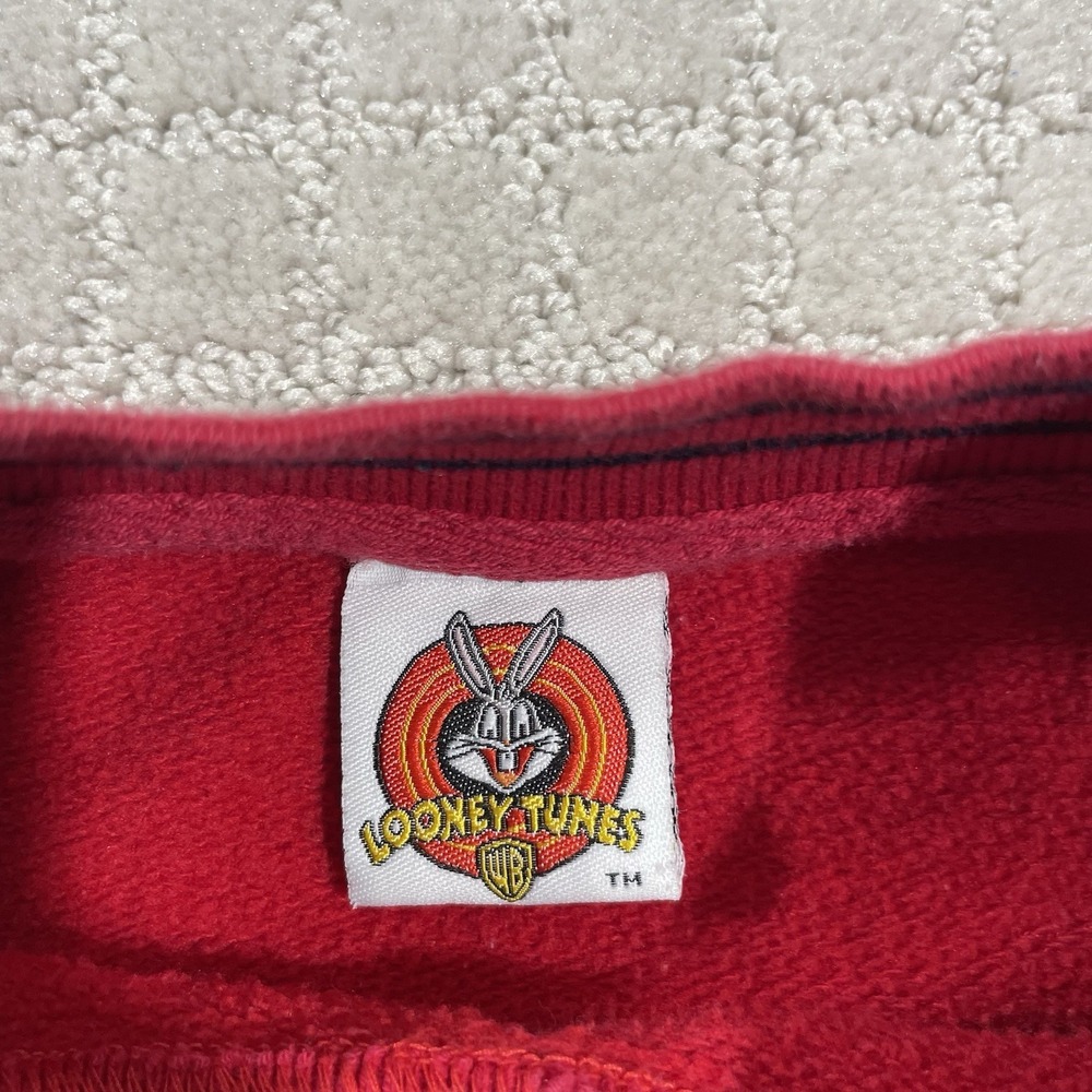 VTG Looney Tunes Tweety Bird Authentic Chick-Gear Size Small Y2K Sweatshirt - Picture 4 of 6